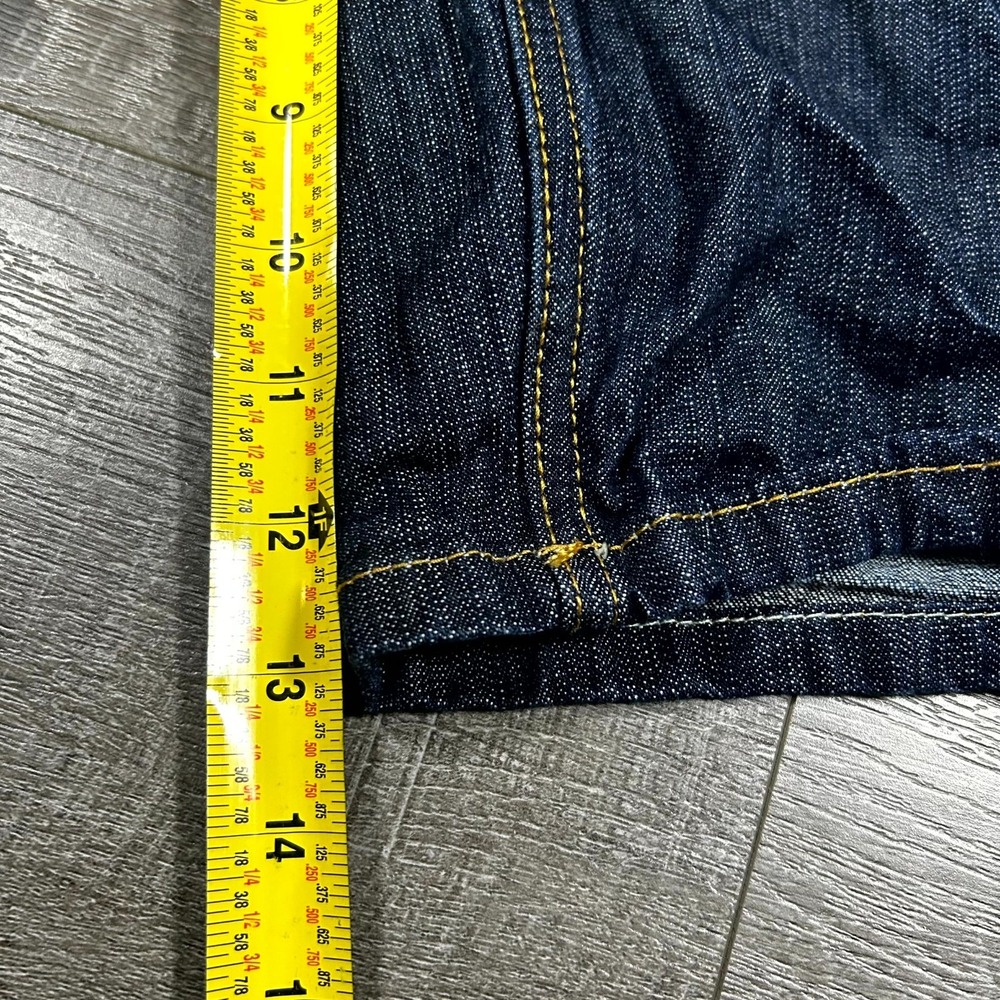 VTG Y2K Sean John Bermuda Shorts Men's 40 Blue Denim Oversized Baggy Hip Hop - Picture 7 of 9